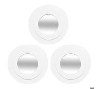 Atmosphera - 3 miroirs Emily blanc Ø 25 cm