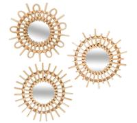 Lot de 3 miroirs rotin soleil d28
