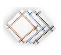 Lot de 3 mouchoirs en coton 38x38 cm HOMME, par Soleil d'ocre