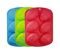 Lot De 3 Moule de Gâteau de Silicone 3D de Pâques