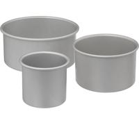 Lot de 3 moules à gâteaux à bords hauts en aluminium - 5 five simply smart