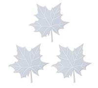 Lot de 3 moules en résine d'érable pour décoration d'intérieur | Plateau en silicone érable - Kit de résine époxy - Décoration d'intérieur