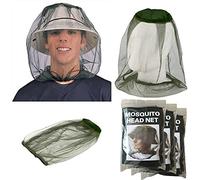 Lot de 3 moustiquaires en maille - Masque anti-moucherons - Respirant - Séchage rapide - Large bord - Protection solaire - Anti-insectes - Gardien d'abeille - Pêche en plein air - Randonnée - Camping