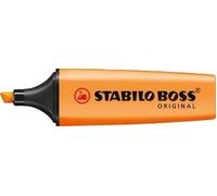 Lot de 3 Orange Stabilo Boss Surligneur Couleurs fluorescentes Encre à base d'eau