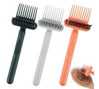 Lot de 3 outils de nettoyage de brosse à cheveux, peigne 2 en 1 avec cure-dents et poils, nettoyant efficace pour brosse à cheveux petite et portable, convient pour une utilisation à domicile, en