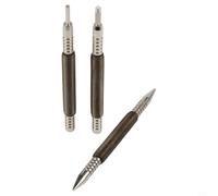 Lot de 3 outils de poinçonnage à ressort avec double tête pour enfoncer les clous en bois et enlever les charnières de porte sans dommages