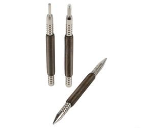 Lot de 3 outils de poinçonnage à ressort avec double tête pour enfoncer les clous en bois et enlever les charnières de porte sans dommages