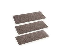 Lot de 3 paillassons d'intérieur beiges, anti-salissures, antidérapants, imperméables, durables, anti-salissures, 25 x 60 cm