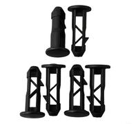 Lot de 3 paires de goupilles à charnière pour couvercle de poubelle WHEELIE - Composant essentiel en plastique noir pour poubelles de 240 L