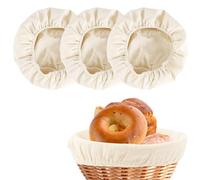 Lot De 3 Paniers à Pain De Ovales, 25 cm Banneton pour Pain, Panier De Fermentation Du Pain, Banneton à Pain Rond, Panier De Fermentation, pour Cuisiner Des Paniers (25 Cm)