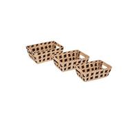 Paris Prix - Lot de 2 paniers de rangement Terre Inconnue - Noir