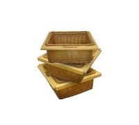 Lot de 3 Paniers Coulissants en Osier 600 mm