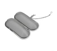 Lot de 3 paniers de nettoyage verrouillables en acier inoxydable - Rondelle en maille fine pour petites pièces et bijoux - Design argenté