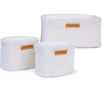 Lot de 3 paniers de rangement Childhome avec crochets pour