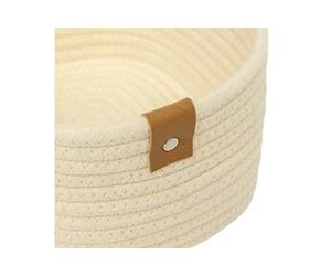 - Lot de 3 Paniers de Rangement "Duo" 35cm Ivoire