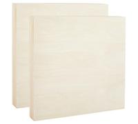 Lot de 3 panneaux de toile en bois de bouleau non préparés, idéaux pour des projets artistiques