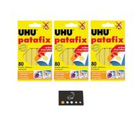 Lot De 3 Paquets De 80 Pastilles De Fixation Jaune + 1 Index Adhésif Blumie (3 Pata Fix Jaune)