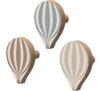 Lot de 3 patères Montgolfière