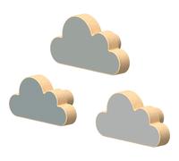 Lot de 3 patères Nuage