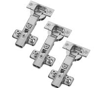Lot de 3 paumelles BLUM, butée d'angle 71B3580 110° avec fermeture automatique, y compris plaque de montage 173L8100 et vis de système