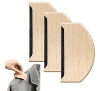 Lot de 3 peignes anti-bouloches en bois massif - Peigne en cachemire pour vêtements, laine et cachemire - Pour enlever les peluches et les peluches - Pour pulls, couvertures, matelas