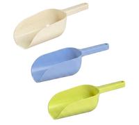 Lot de 3 pelles à nourriture, pelles à farine en plastique, pelle de pesée, pelle à nourriture, pelle de jardin, pelle à main pour cuisine, bar, fête, jardin