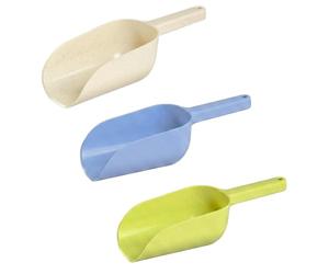 Lot de 3 pelles à nourriture, pelles à farine en plastique, pelle de pesée, pelle à nourriture, pelle de jardin, pelle à main pour cuisine, bar, fête, jardin
