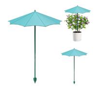 Lot de 3 petits pare-soleil pour plantes | Parapluie pour fleur avec piquet pour extérieur, cour, balcon, lit, pot de fleurs de 26,4 cm