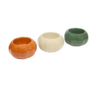 Photophores Créateur d'intérieur en dolomite Lisière 6.8cm Multicolore - Lot de 3