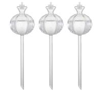 Lot de 3 pics d'irrigation goutte à goutte automatique, 26 x 8 cm, arrosage lent de 26 x 8 cm, accessoire de rempotage pour d'intérieur, outil d'arrosage pour une évacuation durable