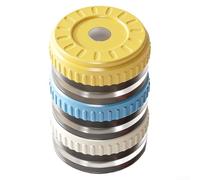 Lot de 3 piluliers magnétiques pour voyage, empilables, résistants à l'humidité, avec couvercle rotatif, portable pour mini récipient à vitamines avec étiquettes pour réfrigérateur, plastique ABS