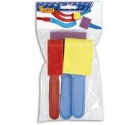 Lot de 3 pinceaux avec ãponge plats et larges - jovi G