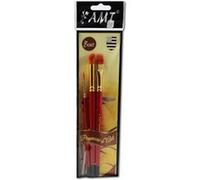 Lot de 3 pinceaux d'Art - Signature n 2 - Pied-de-biche n 6 - Rateau-Plat n 8 - AMT MULTICOLORE G