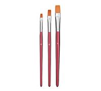Lot de 3 pinceaux n°6, n°10, n°14 Plats