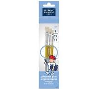 Lot De 3 Pinceaux Plats - Grippy - N° 8/10/12 - Lefranc Bourgeois