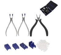 Lot de 3 Pinces à Lunettes sans Monture, Poignée à Ressort, Pinces à Lunettes Professionnelles, Silhouettes de Monture, Kit Optique de Lunettes, Outil de Démontage de Réparation