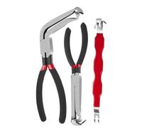 Lot de 3 pinces de déconnexion électrique, outil de retrait de fil automobile, poignée antidérapante, extracteur de bottes de bougie d'allumage, acier robuste, outils électriques pour camions et VUS