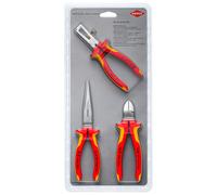 Lot de 3 pinces isolées 1000V. 70 06 160 / 11 06 160 / 26 16 200 KNIPEX - 003130BKV03