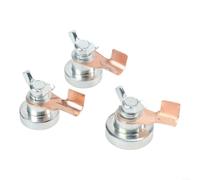 Lot de 3 pinces magnétiques de soudage pour surfaces plates et incurvées avec de grandes petites pinces
