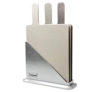Lot de 3 planches à découper antidérapantes avec support - Passe au lave-vaisselle - Pour fruits, viandes, poissons