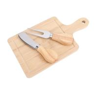 Lot de 3 planches à fromage, mini planche à découper carrée en bois, mini planches à charcuterie, fête prénatale, prix du fromage avec et fourchette pour anniversaires, mariages