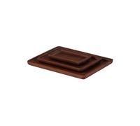 Lot de 3 plateaux de service bois de manguier marron Trayla