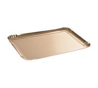 Lot de 3 Plateaux en Carton Rectangle 28x42cm Or
