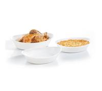 Lot de 3 plats de cuisson ovales Smart Cuisine Carine - Luminarc - Résistant au four à 250°C - Empilables - 3 formats
