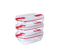 Pyrex, lot de 3 plats rectangulaires cook & heat 23 x 15cm G