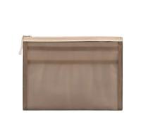 Lot de 3 pochettes transparentes à grille grande capacité A5 for documents test, archives, fournitures bureau pour Étiquette(Color 2)