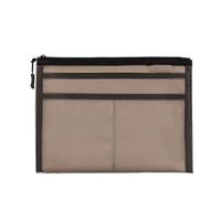 Lot de 3 pochettes transparentes à grille grande capacité A5 for documents test, archives, fournitures bureau pour Étiquette(Color 1)