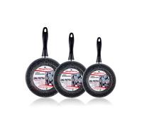 Lot de 3 poêles 18-20-24 cm induction, antiadhésives PIERRE K2 Gransasso Magefesa