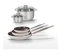 Lot de 3 Poêles 24/28/32 cm Elo Bistro Line et 2 Faitouts 12/24 cm