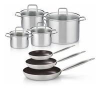 Lot de 3 Poêles 24/28/32 cm Elo Bistro Line et 4 Faitouts Elo Citrin